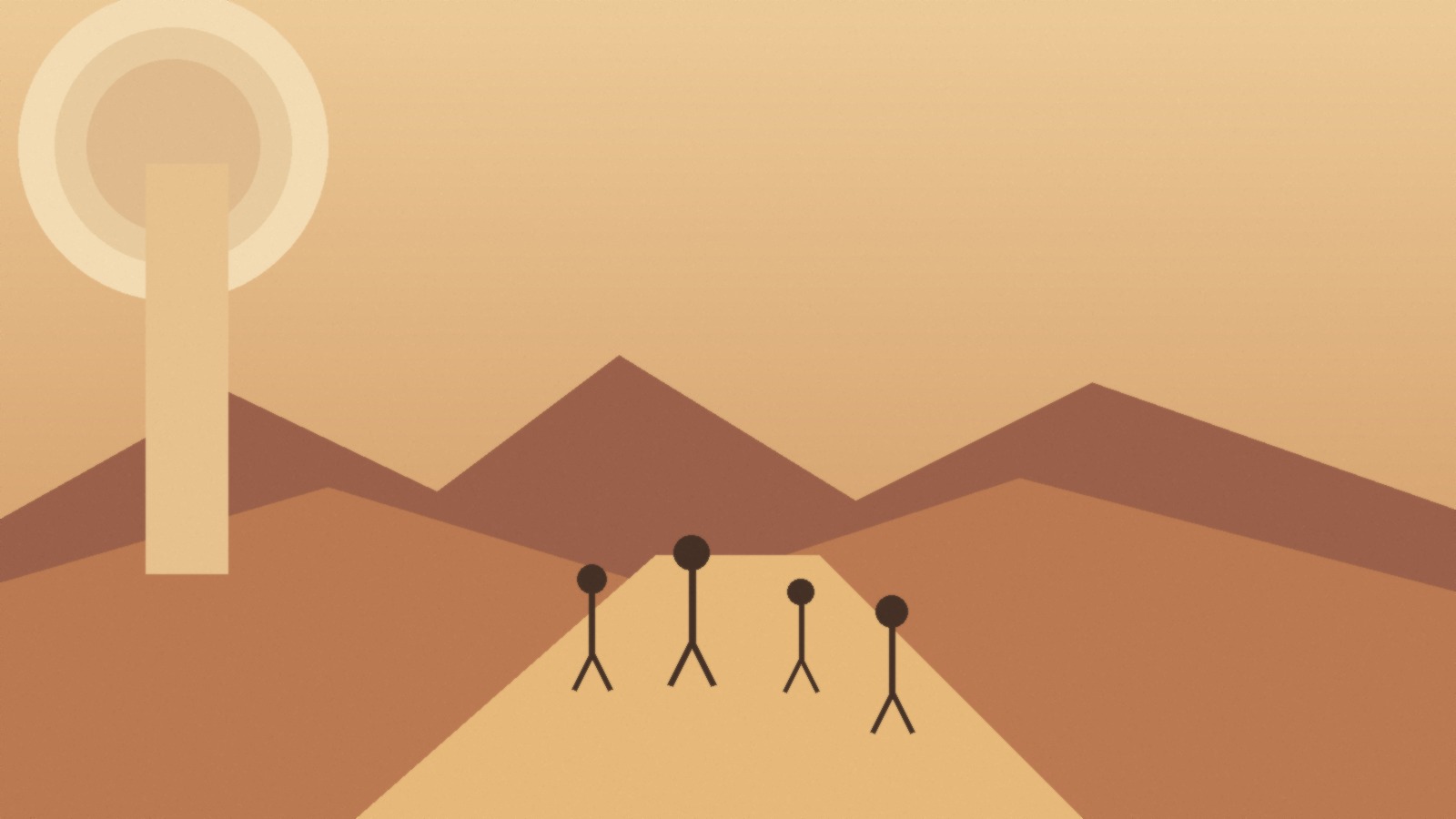 Illustration — desert walk